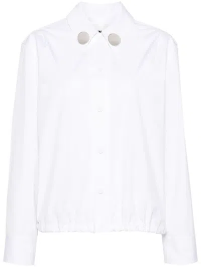 JIL SANDER CLASSIC WHITE LONG SLEEVE SHIRT FOR WOMEN