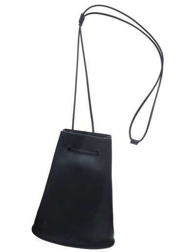 Jil Sander Climb Drawstring Bag In Black