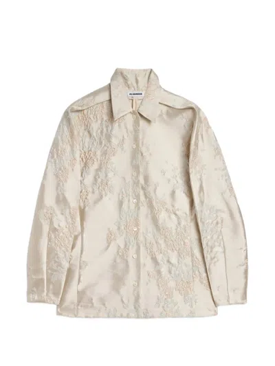 Jil Sander Cloqué Shirt In Black