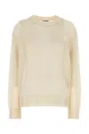 Jil Sander Crewneck Sweater In Openwork Silk