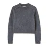 Jil Sander Brushed-finish Crew-neck Jumper In Black
