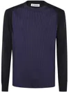 Jil Sander Men's Cn Ls Jumper Sweater In Blue