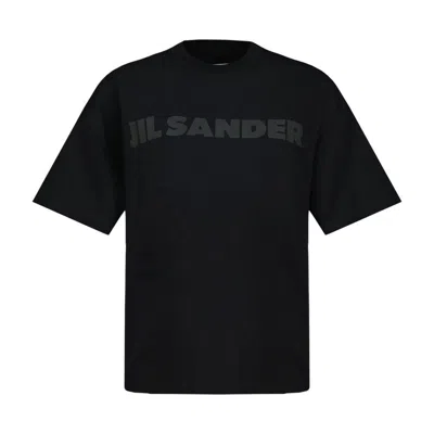 Jil Sander Logo T-shirt In Black