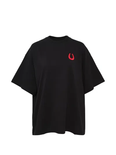 Jil Sander Cny Embroidered T-shirt In Black