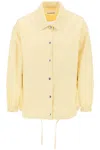 Jil Sander Logo-print Shirt Jacket In Giallo