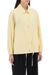 Jil Sander Logo-print Shirt Jacket In Yellow