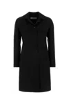 Jil Sander Twill-weave Single-breasted Coat In Black