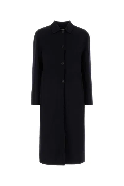 Jil Sander Coat 91 Db In Black