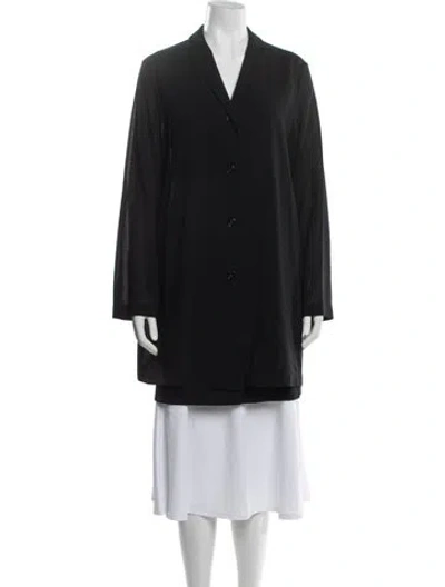 Pre-owned Jil Sander Coat In Black
