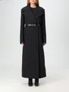 Jil Sander Structured Wool Double-breasted Coat In Black