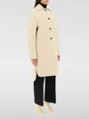 Jil Sander Deconstructed Coat In Virgin Wool In Perle