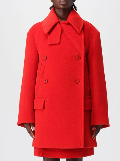 JIL SANDER COAT JIL SANDER WOMAN COLOR RED,432952014