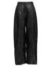 Jil Sander Black Coated Pants In Black