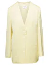 Jil Sander Yellow Split Back Blazer In Yellow