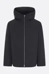 Jil Sander Padded Hooded Jacket Adjustable Hem In Black