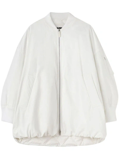 Jil Sander Coats In Optic White