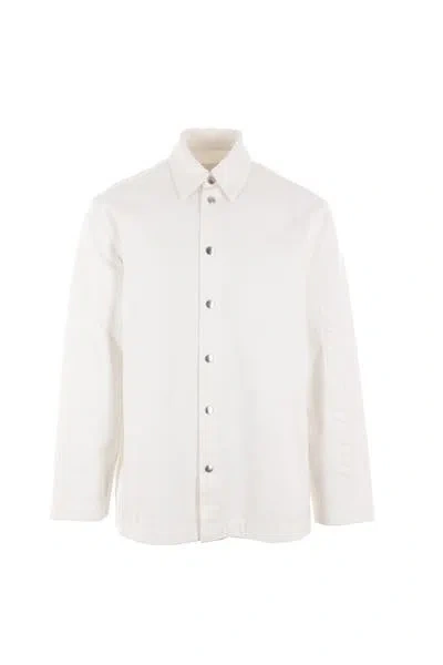 Jil Sander Coats In White