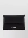 Jil Sander Coin Purse In Leather With Textured Finish