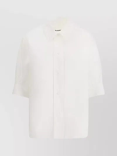Jil Sander Collar Balloon Sleeves Shirt In Multi