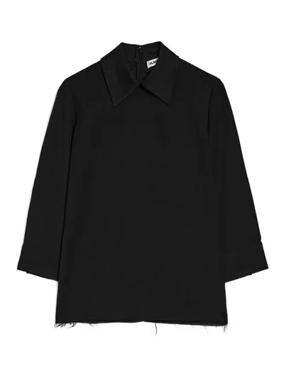 Jil Sander Collar Tunic In Black