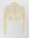 Jil Sander Ribbed Stretch Wool And Viscose Blend Cardigan