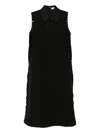 Jil Sander Collared Dress In Black