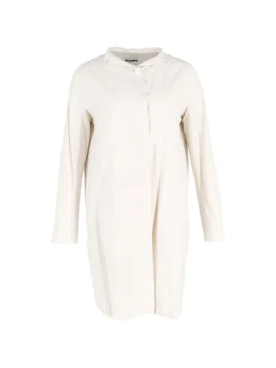 Pre-owned Jil Sander Collared Dress In Neutral