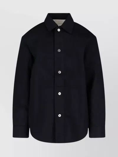 JIL SANDER COLLARED LONG CUFFED SLEEVES SHIRT