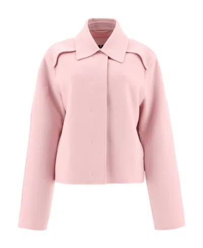 JIL SANDER JIL SANDER LONG SLEEVED OVERSIZED COAT