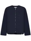 Jil Sander Zipped High Neck Jacket In Black