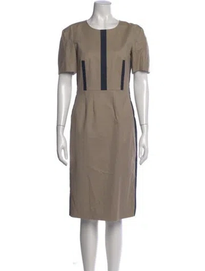 Pre-owned Jil Sander Colorblock Pattern Knee-length Dress