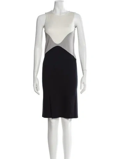 Pre-owned Jil Sander Colorblock Pattern Knee-length Dress In Multi