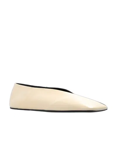 JIL SANDER JIL SANDER TWO-TONED SQUARE-TOE BARELLINA SHOES