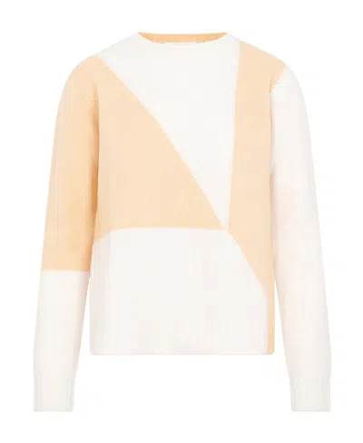 JIL SANDER JIL SANDER COLOUR-BLOCKED CREWNECK KNITTED JUMPER
