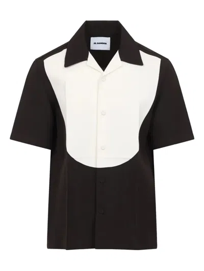 Jil Sander Colour-block Short-sleeve Shirt In Multi