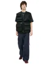 Jil Sander Combination Vest With Patch Pockets In Black