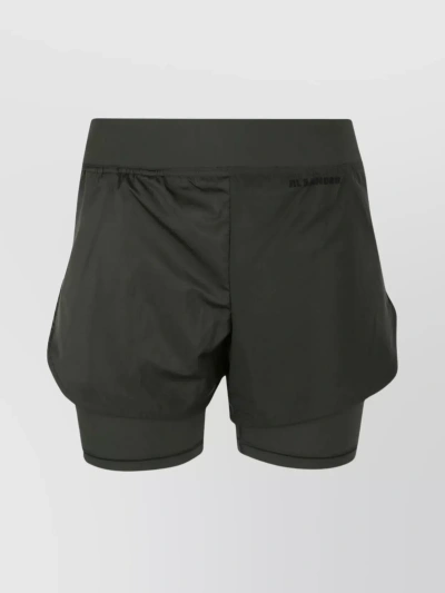 Jil Sander Comfortable Elastic Waistband Trousers In Khaki