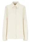 Jil Sander Cotton Poplin Shirt In Ivory