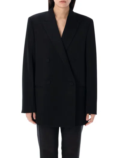 JIL SANDER JIL SANDER COMPACT WOOL GRAIN DE POUDRE BLAZER