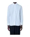 Jil Sander Concealed Button Shirt In Blue