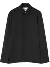 Jil Sander Concealed-buttons Shirt In Black