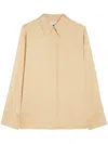 Jil Sander Concealed Fastening Shirt In Neutrals