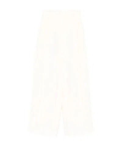 Jil Sander Concealed Fastening Trousers In Neutral
