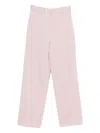 Jil Sander Concealed-fastening Trousers In Pink