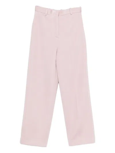 Jil Sander Concealed-fastening Trousers In Pink