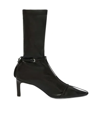 JIL SANDER JIL SANDER HIGH-HEELED ANKLE BOOTS