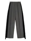 Jil Sander Contrast-panel Tailored Trousers In Gray
