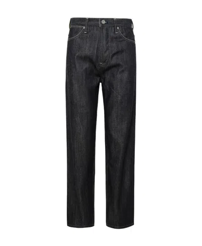 Jil Sander Contrast-stitching Cotton Jeans In Black