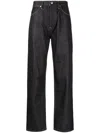 Jil Sander Contrast-stitching Cotton Jeans In Blue