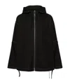 Jil Sander Contrast-stitching Hooded Jacket In Black